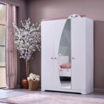 Bade 3-Door Wardrobe with Mirror