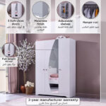 Bade 3-Door Wardrobe with Mirror