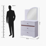 Bade 3-Drawer Dresser and Mirror