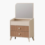 Kingslay 3-Drawer Dresser with Mirror