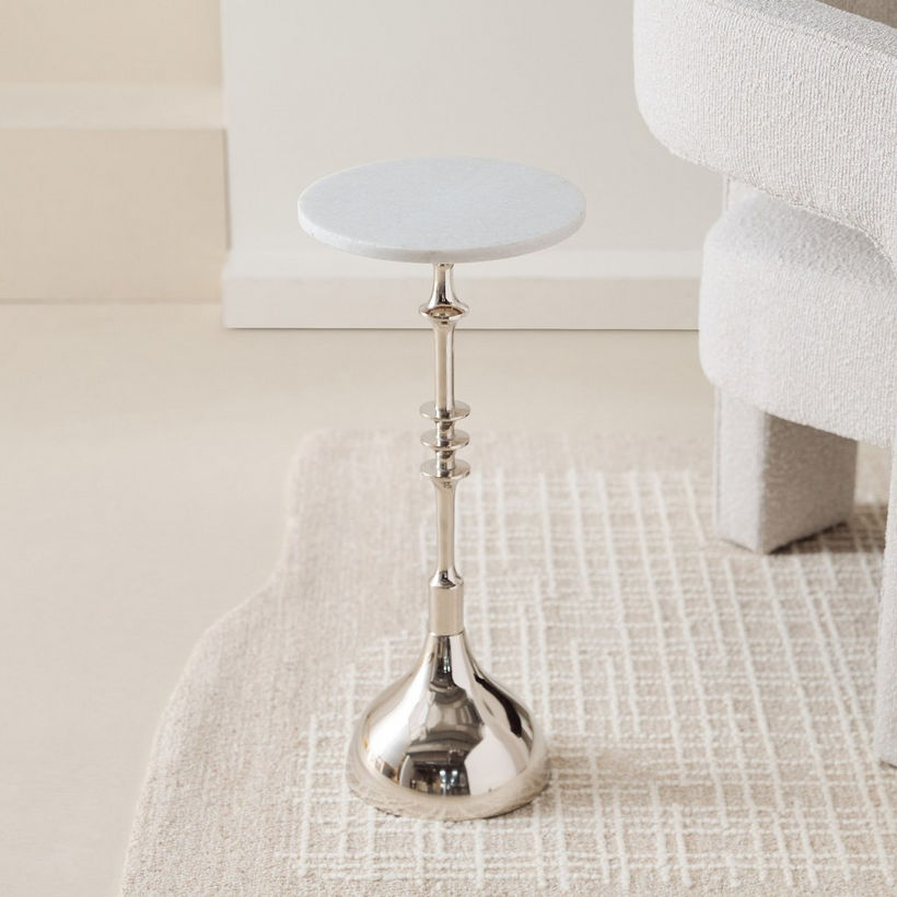 Cavon Billy Genuine Marble Top Accent Table - Image 3