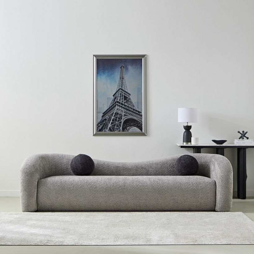 Palermo 4-Seater Fabric Sofa with 2 Cushions - Image 3