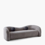 Palermo 4-Seater Fabric Sofa with 2 Cushions