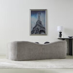 Palermo 3-Seater Fabric Sofa with 2 Cushions