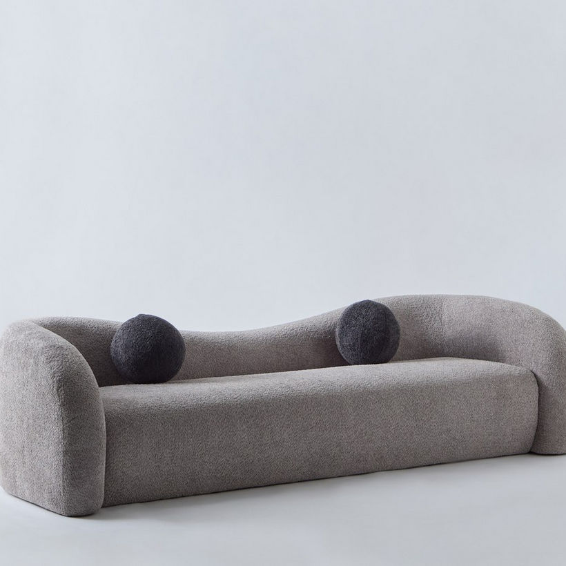 Palermo 3-Seater Fabric Sofa with 2 Cushions - Image 12