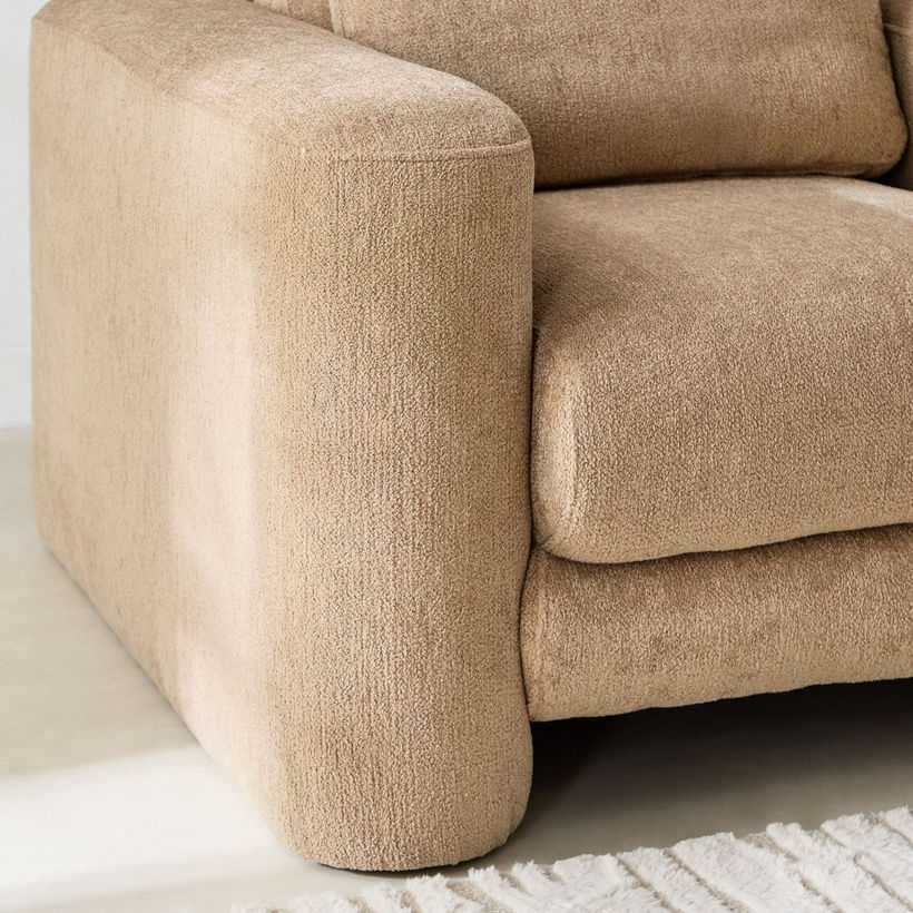 Rovigo Fabric Armchair Sofa with Cushion - Image 7