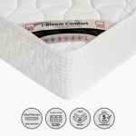 SleepNest iBloom Comfort Medium Firm Bonnell Spring Queen Mattress - 155x205x23 cm