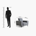 Memphis Armchair Fabric Sofa