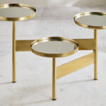 Milo Decorative Metal 3-Tier Mirror Stand - 45x57x32 cm