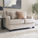 Aurum 2-Seater Fabric Sofa with 3 Cushions