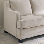 Aurum 2-Seater Fabric Sofa with 3 Cushions
