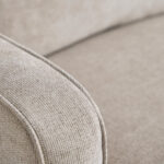 Aurum 2-Seater Fabric Sofa with 3 Cushions