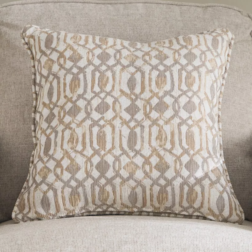Aurum Fabric Armchair Sofa with Cushion - Image 5