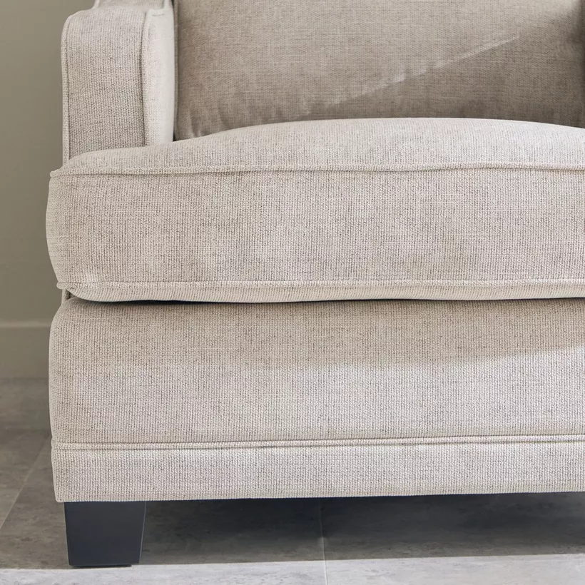 Aurum Fabric Armchair Sofa with Cushion - Image 6