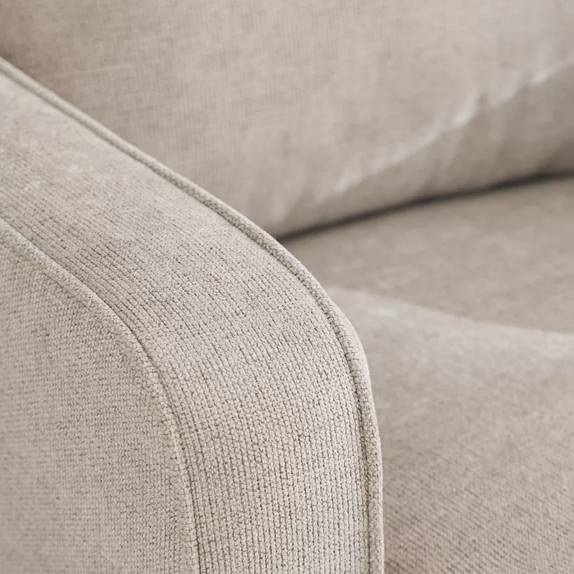 Aurum Fabric Armchair Sofa with Cushion - Image 8