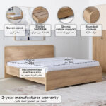 Nordica Queen Bed - 140x200 cm