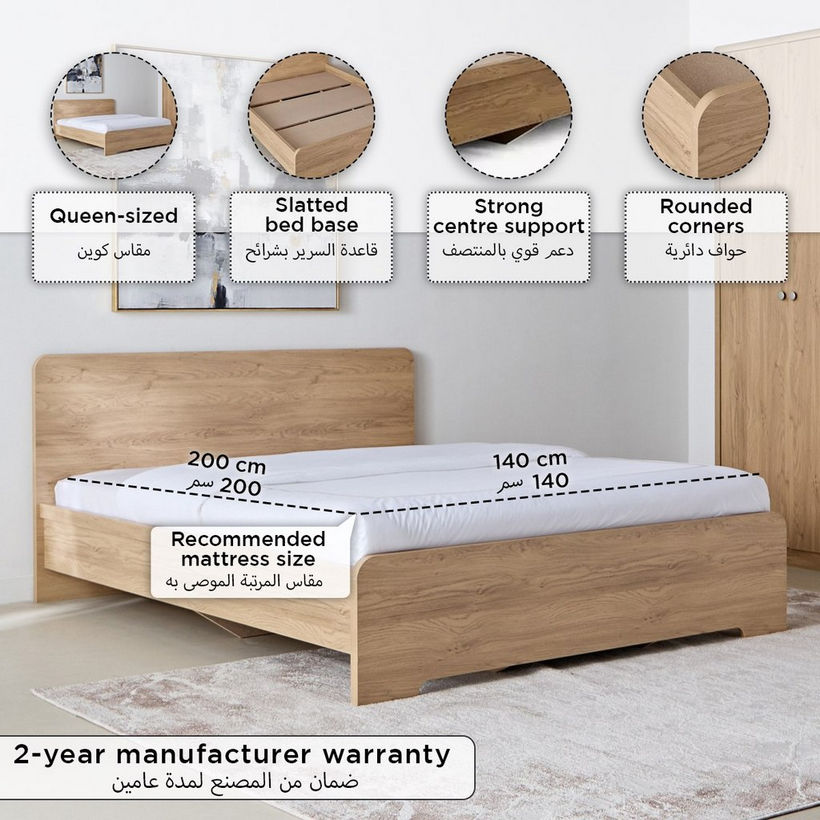Nordica Queen Bed - 140x200 cm - Image 5