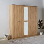 Nordica 5-Door Wardrobe with Mirror
