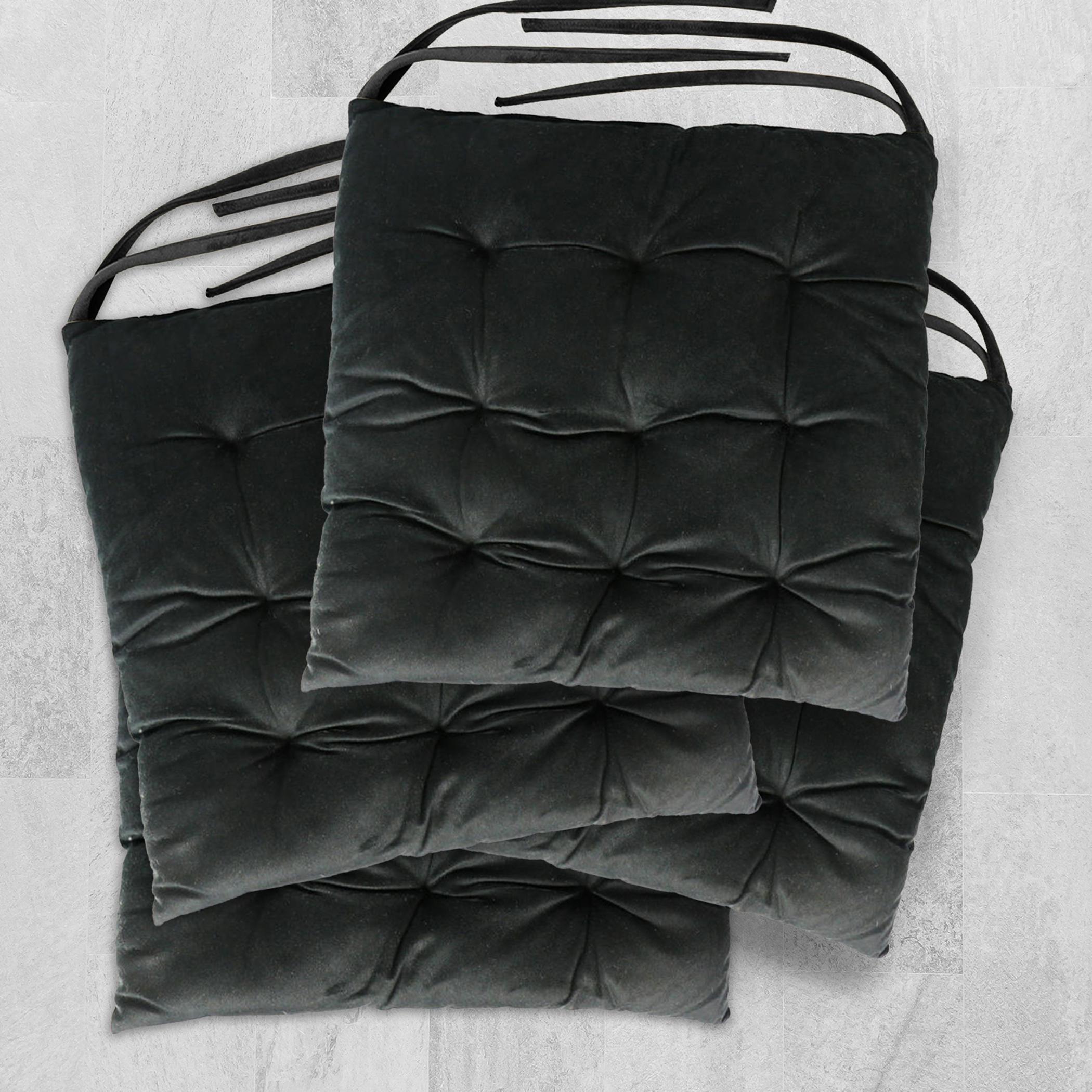 Ultima 4-piece Velvet Chair Pad - 40x40x3 cm