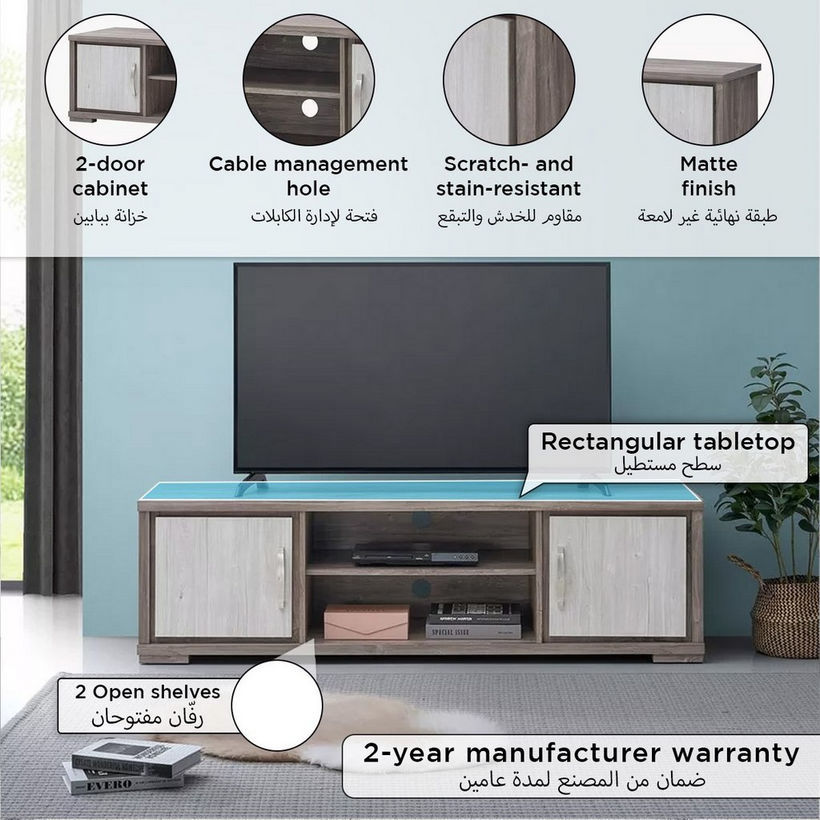Enrico 1.6 Metre TV Unit for TVs up to 70 inches - Image 5