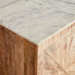 Cavon Florya NXT 1.6 Metre 3-Door Solid Wood Sideboard with Genuine Marble Top