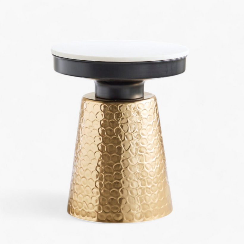 Cavon Clarian Genuine Marble Top End Table - Image 9
