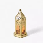 Enid Metal Lantern with Glass - 9x9x16 cm