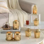 Enid Metal Lantern with Glass - 9x9x16 cm