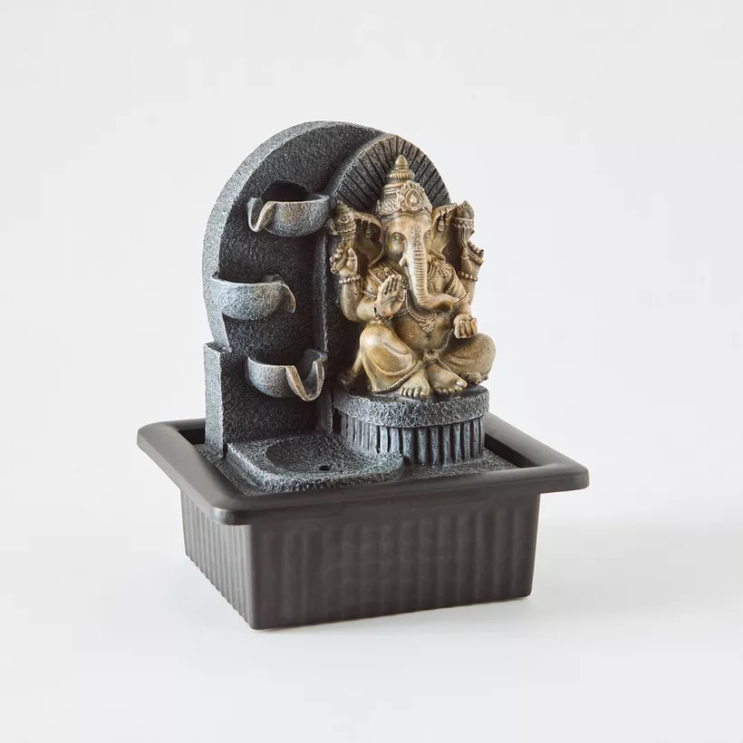 Belen Ganesha Fountain with LED - 27x17x25 cm - Image 2