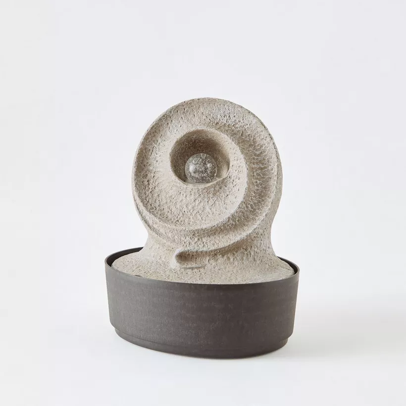 Belen Modern Fountain with Rolling Ball and LED Light - 25x20x30 cm - Image 2