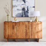 Cavon Seoul Genuine Marble Top 3-Door Sideboard