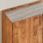 Cavon Seoul Genuine Marble Top 3-Door Sideboard