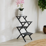 Vista Modern Metal 4-Tier Planter Stand - 37.5x25.5x61.5 cm