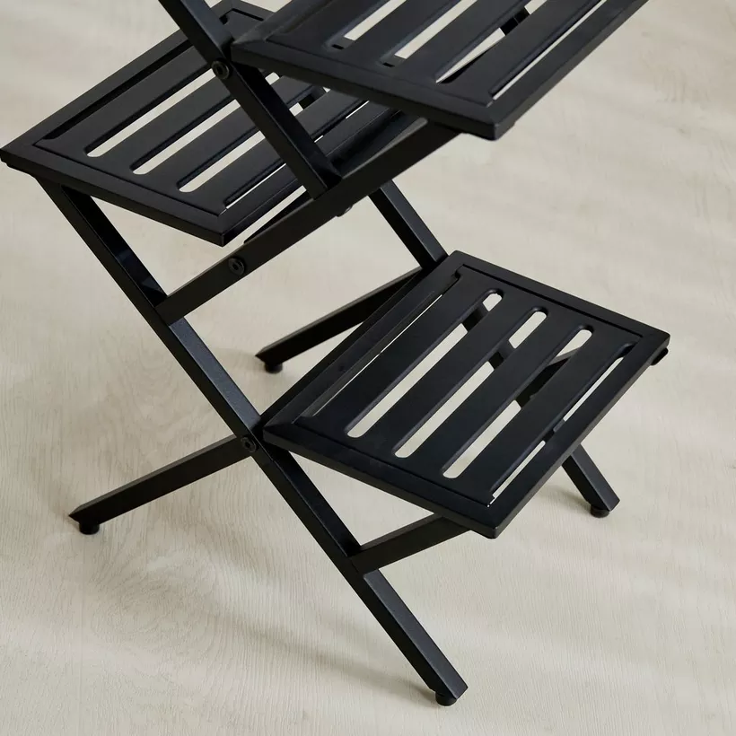 Vista Modern Metal 4-Tier Planter Stand - 37.5x25.5x61.5 cm - Image 4