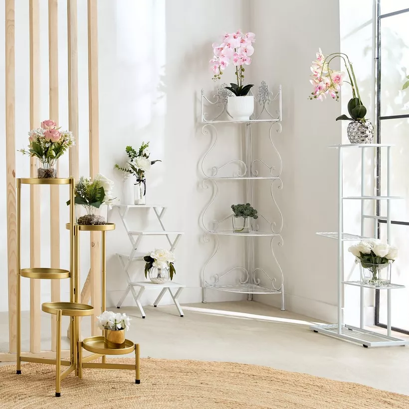Vista Metal 5-Tier Modern Planter Stand - 44.5x22x96 cm - Image 2