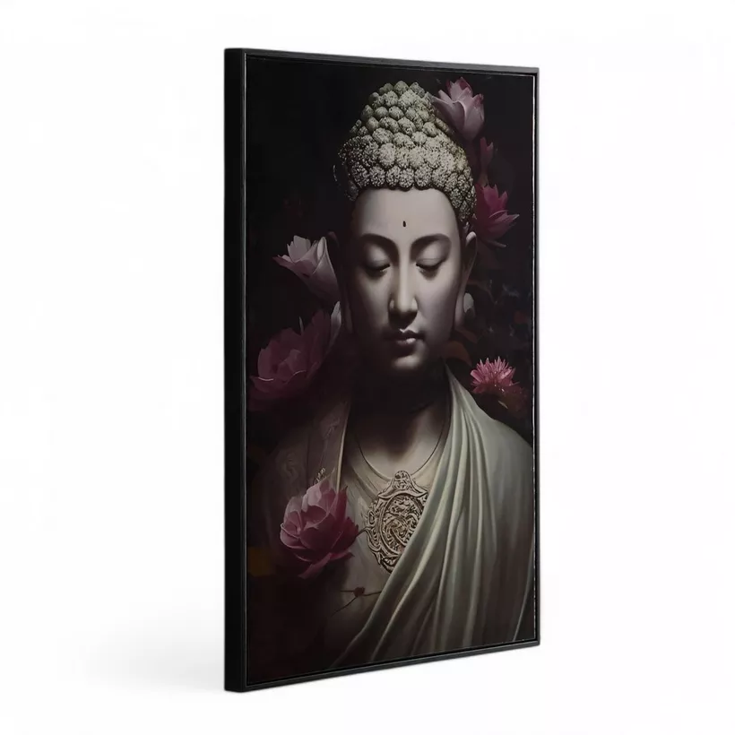 Fossel Buddha Framed Picture - 50x70x2.5 cm - Image 2