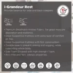 SleepNest iGrandeur Rest Medium Soft Pillow Top Bonnell Spring Queen Mattress - 140x200x30 cm