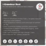 SleepNest iGrandeur Rest Medium Soft Pillow Top Bonnell Spring Mattress - 155x205x30 cm