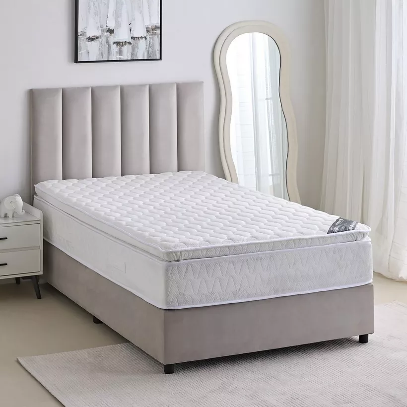 SleepNest iGrandeur Rest Medium Soft Pillow Top Bonnell Spring Queen Mattress - 150x200x30 cm - Image 3