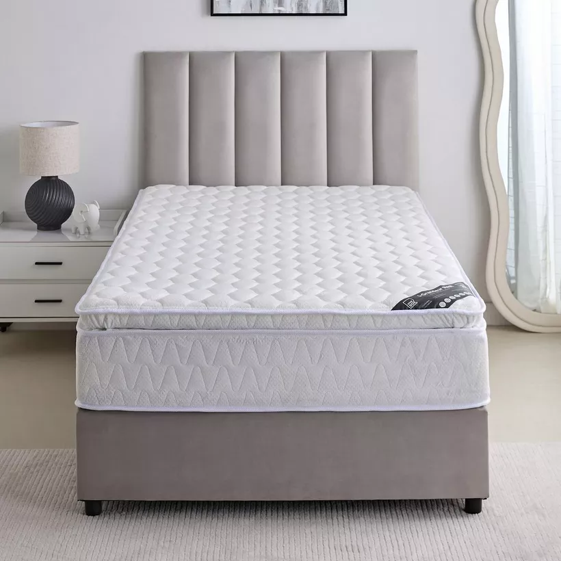 SleepNest iGrandeur Rest Medium Soft Pillow Top Bonnell Spring Mattress - 155x205x30 cm - Image 4