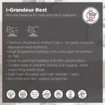 SleepNest iGrandeur Rest Medium Soft Pillow Top Bonnell Spring King Mattress - 180x210x30 cm