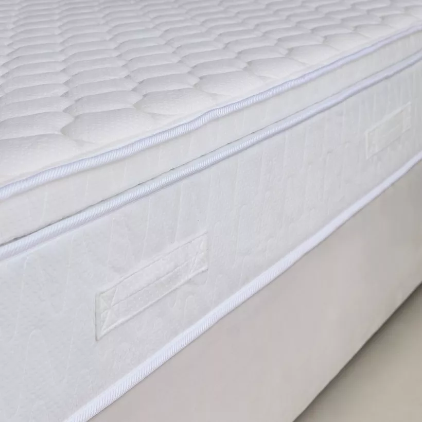 SleepNest iGrandeur Rest Medium Soft Pillow Top Bonnell Spring Super King Mattress - 200x200x30 cm - Image 9