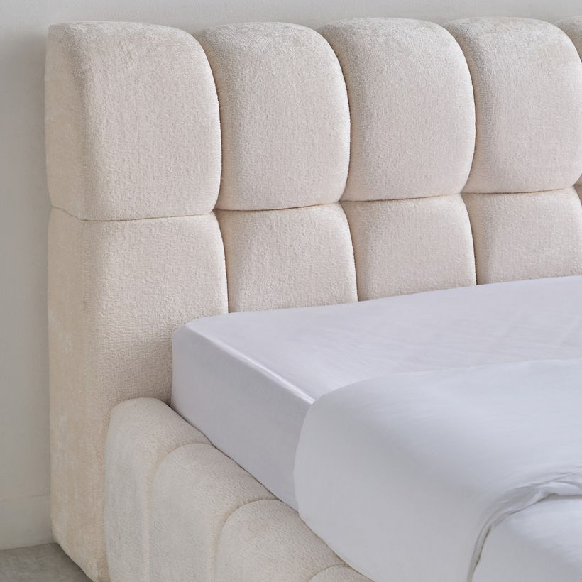 Movo Arcadia Hydraulic Storage Upholstered Queen Bed - 160x200 cm - Image 5