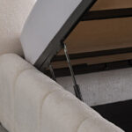 Movo Arcadia Hydraulic Storage Upholstered King Bed - 180x200 cm