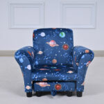 Leo Cosmic Kids Armchair with Stool