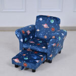 Leo Cosmic Kids Armchair with Stool