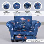 Leo Cosmic Kids Armchair with Stool
