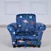 Leo Cosmic Kids Armchair with Stool