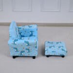 Leo Croc Kids Armchair with Stool