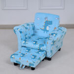 Leo Croc Kids Armchair with Stool